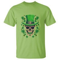 St. Patrick's Day T Shirt Irish Sugar Skull Lucky Hat Shamrocks - Wonder Print Shop