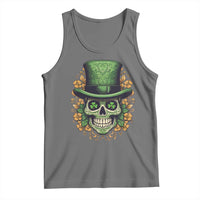 St Patrick's Day Tank Top Irish Sugar Skull Lucky Hat Shamrocks