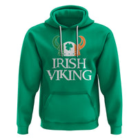 St. Patrick's Day Hoodie Irish Viking Helmet Lucky Shamrocks Ireland Flag - Wonder Print Shop