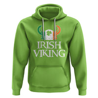 St. Patrick's Day Hoodie Irish Viking Helmet Lucky Shamrocks Ireland Flag - Wonder Print Shop