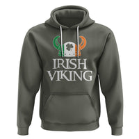 St. Patrick's Day Hoodie Irish Viking Helmet Lucky Shamrocks Ireland Flag - Wonder Print Shop