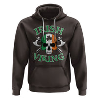 St. Patrick's Day Hoodie Irish Viking Skull Lucky Shamrocks Ireland Flag - Wonder Print Shop