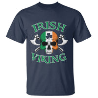 St. Patrick's Day T Shirt Irish Viking Skull Lucky Shamrocks Ireland Flag - Wonder Print Shop
