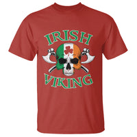 St. Patrick's Day T Shirt Irish Viking Skull Lucky Shamrocks Ireland Flag - Wonder Print Shop