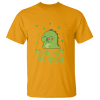 St. Patrick's Day T Shirt Kiss Me I'm Irish Cute Dinosaur - Wonder Print Shop