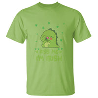 St. Patrick's Day T Shirt Kiss Me I'm Irish Cute Dinosaur - Wonder Print Shop