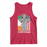Irish By Blood American By Birth Patriot By Choice Tank Top Celtic Cross Ireland America Flag