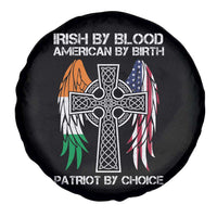 Irish By Blood American By Birth Patriot By Choice Spare Tire Cover Ireland America Flag Celtic Cross
