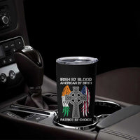 Irish By Blood American By Birth Patriot By Choice Tumbler Cup Ireland America Flag Celtic Cross