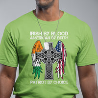 Irish By Blood American By Birth Patriot By Choice T Shirt - Wonder Print Shop
