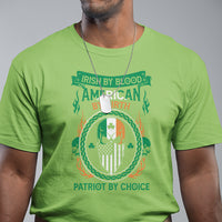 Irish By Blood American By Birth Patriot By Choice T Shirt - Wonder Print Shop