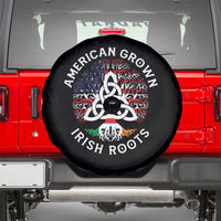 American Grown Irish Roots Ireland Flag Spare Tire Cover