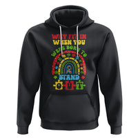 Autism Awareness Hoodie Why Fit In When You Were Born To Stand Out - Wonder Print Shop