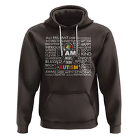 Autism Awareness Hoodie I Am More Than Autism Brilliant Strong Unique Brave Happy Creative - Wonder Print Shop