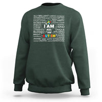 Autism Awareness Sweatshirt I Am More Than Autism Brilliant Strong Unique Brave Happy Creative - Wonder Print Shop