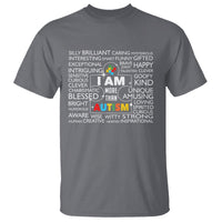 Autism Awareness T Shirt I Am More Than Autism Brilliant Strong Unique Brave Happy Creative - Wonder Print Shop