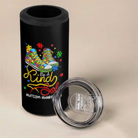 Autism Awareness 4 in 1 Can Cooler Tumbler Be A King Sole Puzzle Shoe