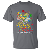 Autism Awareness T Shirt Be A King Sole Puzzle Shoe - Wonder Print Shop