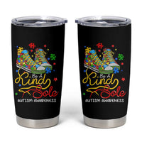 Autism Awareness Tumbler Cup Be A King Sole Puzzle Shoe