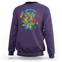 Autism Awareness Sweatshirt Accept Understand Love Rainbow Puzzle Sunflower - Wonder Print Shop