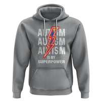 Autistic Hoodie Autism Is My Super Power Brain Superhero - Wonder Print Shop