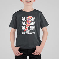 Autistic T Shirt For Kid Autism Is My Super Power Brain Superhero - Wonder Print Shop