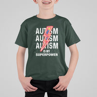 Autistic T Shirt For Kid Autism Is My Super Power Brain Superhero - Wonder Print Shop