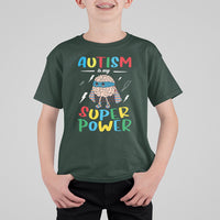 Autistic T Shirt For Kid Autism Is My Super Power Superhero - Wonder Print Shop