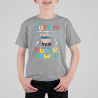 Autistic T Shirt For Kid Autism Is My Super Power Superhero - Wonder Print Shop