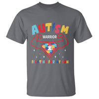 Autism Warrior Superhero Fighting For My Son Mom Dad Parents T Shirt - Wonder Print Shop