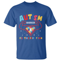 Autism Warrior Superhero Fighting For My Son Mom Dad Parents T Shirt - Wonder Print Shop