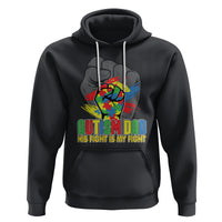 Autism Awareness Hoodie His Fight Is My Fight Dad Support - Wonder Print Shop