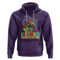 Autism Awareness Hoodie His Fight Is My Fight Dad Support - Wonder Print Shop