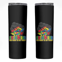 Autism Awareness Skinny Tumbler His Fight Is My Fight Dad Support