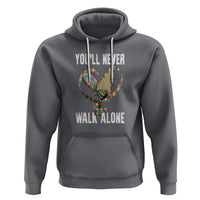 Autism Awareness Hoodie You'll Never Walk Alone Dad Support - Wonder Print Shop