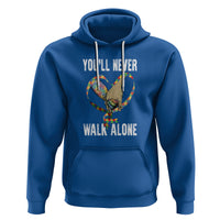 Autism Awareness Hoodie You'll Never Walk Alone Dad Support - Wonder Print Shop