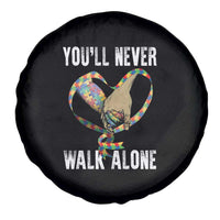 Autism Awareness Spare Tire Cover You'll Never Walk Alone Dad Support