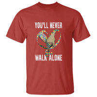 Autism Awareness T Shirt You'll Never Walk Alone Dad Support - Wonder Print Shop
