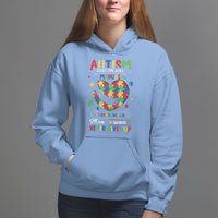 Autism Awareness Hoodie Autistic Comes With A Mom Who Never Gives Up - Wonder Print Shop