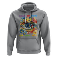 Autism Awareness Hoodie Puzzle Eyes Seeing The World From Diferent Angles - Wonder Print Shop