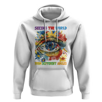 Autism Awareness Hoodie Puzzle Eyes Seeing The World From Diferent Angles - Wonder Print Shop