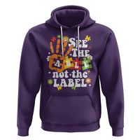 Autism Awareness Hoodie See The Able Not The Label - Wonder Print Shop