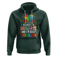 Autism Awareness Hoodie I Don't Speak Much Because I'm Brilliant And I'm Busy Thinking Autistic - Wonder Print Shop