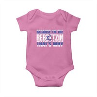 Funny Jewish Baby Onesie Because I'm The Rebbetzin That's Why Rabbi Purim