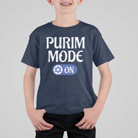 Funny Purim Mode On T Shirt For Kid Jewish Star of David