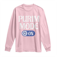 Funny Purim Mode On Long Sleeve Shirt Jewish Star of David
