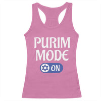 Funny Purim Mode On Racerback Tank Top Jewish Star of David