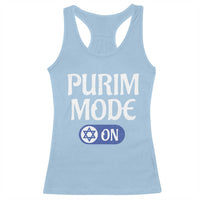 Funny Purim Mode On Racerback Tank Top Jewish Star of David