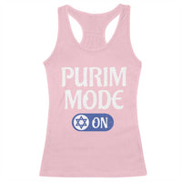 Funny Purim Mode On Racerback Tank Top Jewish Star of David