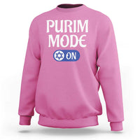 Funny Purim Mode On Sweatshirt Jewish Star of David